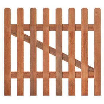 Tuinhekdeur recht hardhout