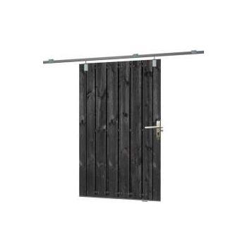 Schuifdeur zwart gespoten 195 x 130 cm vuren