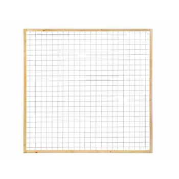 Gaaselementen met houten kader geïmpregneerd