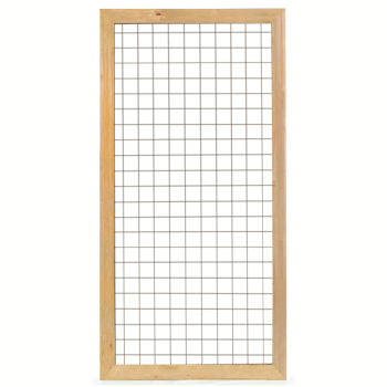 Gaaselementen met houten kader geïmpregneerd