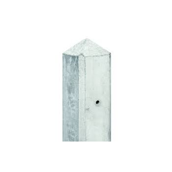 Tussenpaal 8,5x8,5x190 wit/grijs