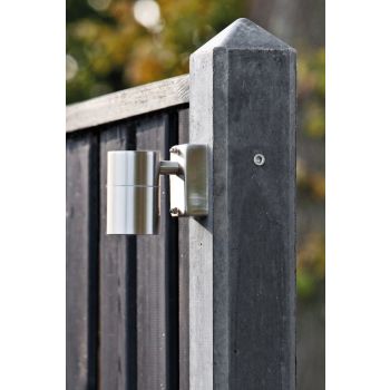 Tussenpaal met kabeldoorvoer Schie 10x10x280 wit/grijs