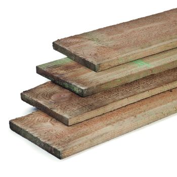 Geïmpregneerde fijnbezaagde plank 20x2x400