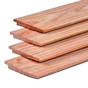 Potdekselplank Lariks/Douglas 1,1/2,2x19,5x400cm