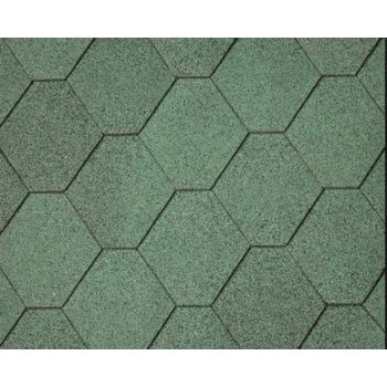 Hexagonaal Shingels groen per pak 3m2