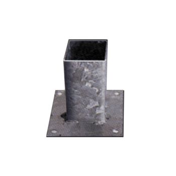 Vloerpaalhouder verzinkt 12 x 12 cm